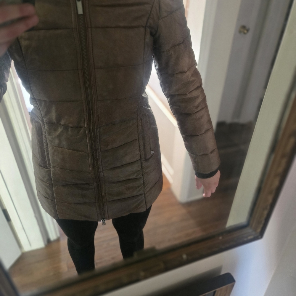 Skully Leather Metallic Warm Jacket - image 2